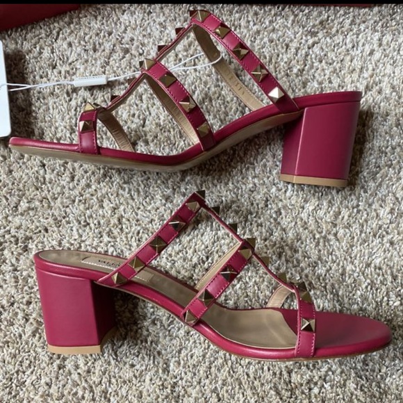 Valentino Rockstud Slide Sandals (60mm) - Picture 8 of 12